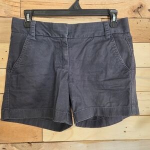 J.Crew Broken-In chino shorts in gray. Made from 100% cotton with a soft, broken
